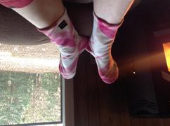 Polar Feet® Polar Feet Fleece Socks - Pink Argyle Review