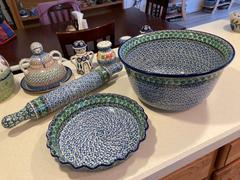 The Polish Pottery Outlet 10 Quiche/Pie Dish (Ring of Green) | A636-1479X Review