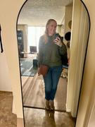 POPLINEN Agnes Raglan Organic Cotton + Tencel™ Sweatshirt - Rust Review