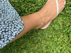 The Littl Freshwater Pearl Ball Beaded Anklet Review