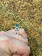 Enchanted Disney Fine Jewelry Enchanted Disney Fine Jewelry 14K White Gold and Yellow Gold with 1/5 CTTW Diamond and Swiss Blue Topaz Jasmine Ring Review