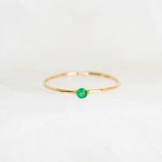 Linjer Emerald Ring 14k Gold - Penelope Review