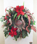 Ladybug Wreaths Merry Christmas - Glittering Door Wreath Review