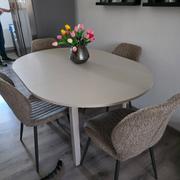 HomeLiving.nl Set van 4 - Nest of Nora Eetkamerstoelen bouclé - Zand Review