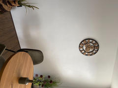 HomeLiving.nl QUVIO Wandklok industrieel - Hout - Diameter 45 cm Review