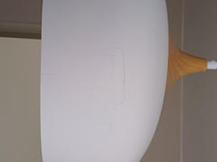 HomeLiving.nl QUVIO Hanglamp Scandinavisch - Rond metaal met een houtlook - Diameter 33 cm - Wit en bruin Review