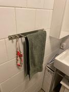HomeLiving.nl QUVIO Handdoekhouder met haken - RVS Review