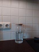 HomeLiving.nl Krumble Karaf met handvat en deksel - Glas en hout - 1 liter Review