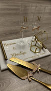 HomeLiving.nl QUVIO Dienblad met gouden handvaten - 20 x 30 cm - Marmer Review
