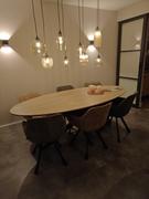 HomeLiving.nl QUVIO Eettafel Sofia - Ovaal - 220x100 cm - Stalen kruispoot - FSC®-gecertificeerd mangohout - Naturel Review