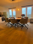 HomeLiving.nl QUVIO Eettafel Sofia – Deens ovaal – 220x110 cm – Stalen kruispoot – FSC®-gecertificeerd mangohout – Naturel Review