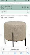 HomeLiving.nl QUVIO Poef - Teddy - Grijs-bruin Review