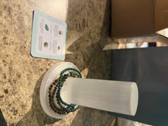 The Crystal Elephant Dainty Attract Money Crystal Bracelet Stack | Pyrite, Tigers Eye, Moss Agate, Malachite Review