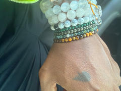 The Crystal Elephant Dainty Attract Money Crystal Bracelet Stack | Pyrite, Tigers Eye, Moss Agate, Malachite Review