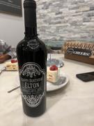 Mano's Wine Birthday Frame Custom Etched Wine Bottle Review