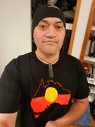 Yarn Raise the Flag Aboriginal Flag (Australia) Black Cotton Crew Neck Unisex T-Shirt Review