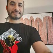 Yarn Raise the Flag Aboriginal Flag (Australia) Black Cotton Crew Neck Unisex T-Shirt Review