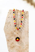 Yarn Raise The Flag Aboriginal Flag Circle Necklace Review