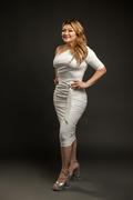 Alieva Dolly Elegant Bodycon Dress (Off White) Review