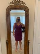 Alieva Olinda Ruched Cutout Midi Dress (Purple) Review