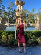 Alieva Dolly Elegant Bodycon Dress (Maroon) Review