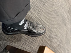 Marc Nolan  Calum Black Floral Leather Penny Loafers Review