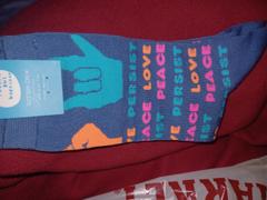 Yellow Owl Workshop Love Peace Persist Crew Socks - Small Review