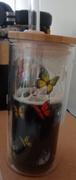 Eugaia Luxe Glass Smoothie Tumbler | 430ml | Butterflies Review