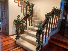Riverbend Home Garland Mixed Leaf with Red Berries and Pinecones 9L Feet Green Review