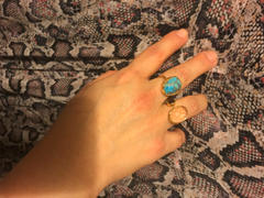 Waffles & Honey Jewelry Luna Ring in Copper Infused Turquoise Review