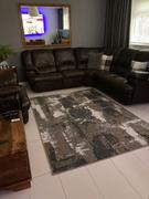 Home Looks Ritz Abstract Modern Rug Silver & Grey (V1) Review
