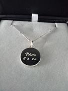 Deja Marc Jewellery The Double Sided Handwriting Necklace | Bobble Chain Review