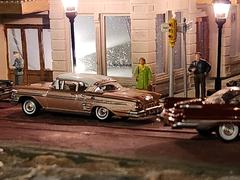 Oxford Diecast Oxford Diecast Chevrolet Impala Sport Coupe 1958 Cay Coral and White 1:87 scale Review