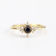 NOOI JEWELRY  Engagement ring black diamond, diamond engagement ring, minimalist engagement ring, unique engagement ring Review