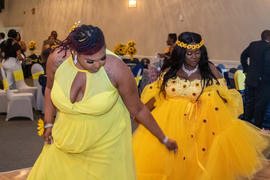 Oyemwen Custom Made Sunflower Garden Dress Review