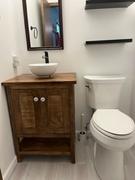 Angela Marie Made DIY Bathroom Vanity with Doors Build Plans Review