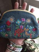 Natural Life Embroidered Coin Purse - Washed Navy Review