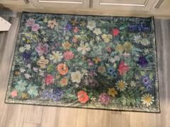 Natural Life Chenille Rug, 2' x 3' - Teal Folk Floral Review