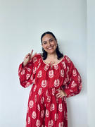 Daughters of India Ria Blouse ~ Ruby Red Review