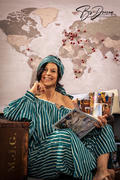 Daughters of India Ria Sarong ~ Cyan Candy Review