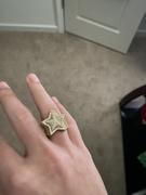 The GUU Shop 18k Solid Gold-Plated Micro-inlay Rhinestone Pentagram Hip Hop Ring Review