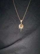 The GUU Shop 18k Gold-Plated 21mm AAA CZ Angel Pendant # Punk Rapper Chain Review