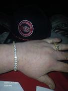 The GUU Shop Two-tone 4mm Iced Yellow Gold-Plated CZ Cuban Link Bracelet Review