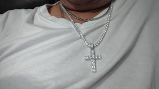 The GUU Shop 18k Gold-Plated CZ BlingBling Cross Hip Hop Pendant (With Chain) Review