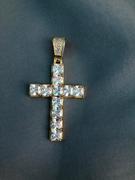 The GUU Shop 18k Gold-Plated CZ BlingBling Cross Hip Hop Pendant (With Chain) Review