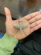 The GUU Shop Baguette Iced Cross With Wing Necklace Review