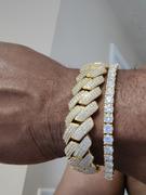 The GUU Shop 5MM 925S & VVS Moissanite Tennis Bracelet 18K Gold Review