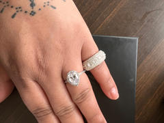 The GUU Shop 925S & VVS Moissanite Layered Diamond Ring White Gold Review