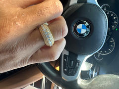 The GUU Shop 925S & VVS Moissanite Layered Diamond Ring 18K Gold Review