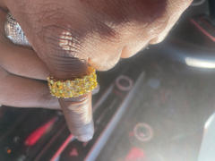 The GUU Shop 9mm Iced 18K Yellow Gold-Plated AAA CZ Iced Double Row Ring Review